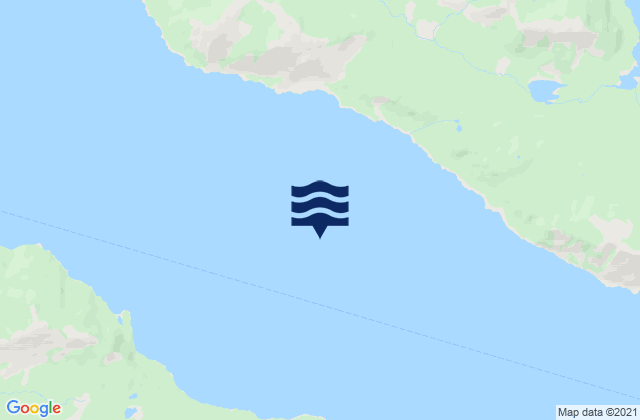 Mapa da tábua de marés em 2.5nm east of Outlet Cape, United States