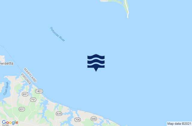 Mapa da tábua de marés em 3.8 miles south of, United States