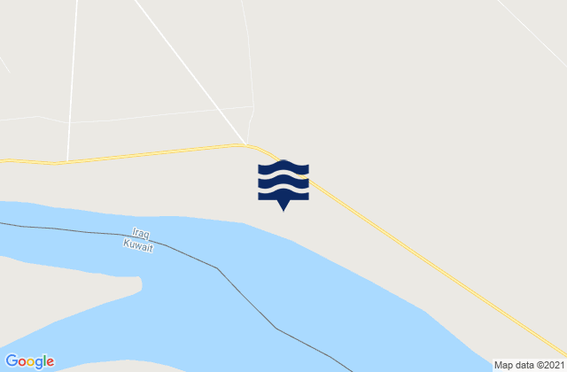 Mapa da tábua de marés em Abadan, Iran