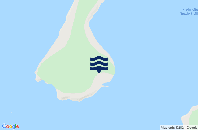 Mapa da tábua de marés em Abrek Bay Little Shantar Island, Russia
