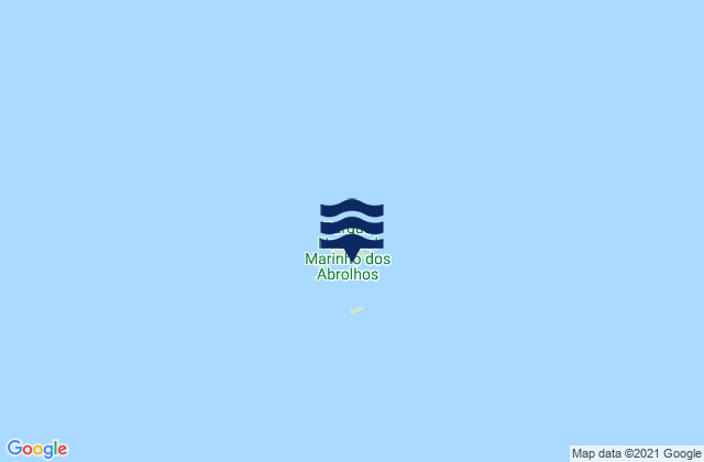 Mapa da tábua de marés em Abrolhos Anchorage, Brazil