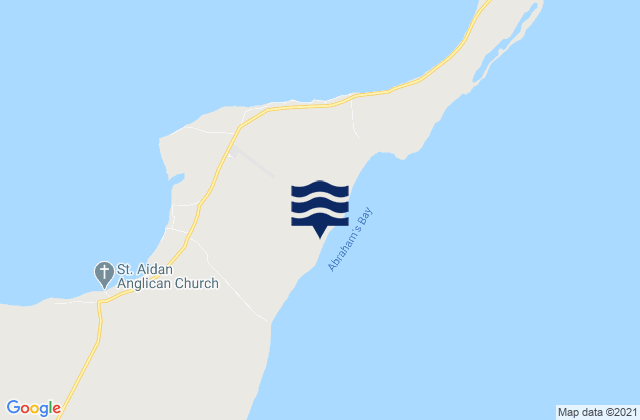 Mapa da tábua de marés em Acklins Island District, Bahamas