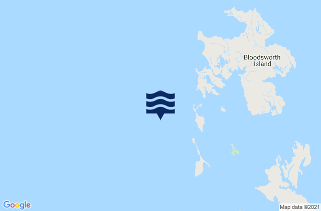 Mapa da tábua de marés em Adams Island 1.1 n.mi. west of, United States