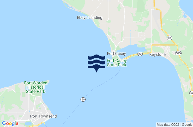 Mapa da tábua de marés em Admiralty Head 0.5 mile west of, United States