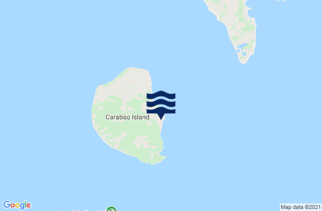 Mapa da tábua de marés em Agcogon, Philippines