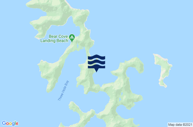 Mapa da tábua de marés em Agnes Cove (Aialik Peninsula), United States