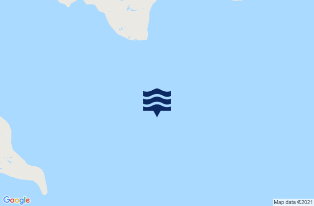 Mapa da tábua de marés em Agvik Island, Canada