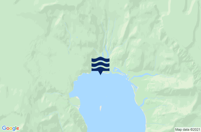 Mapa da tábua de marés em Aialik Bay (North End), United States