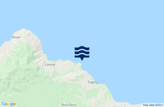 Mapa da tábua de marés em Aigura Point, Papua New Guinea