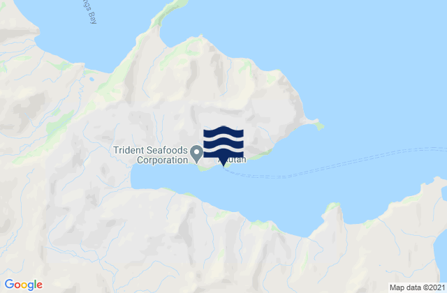 Mapa da tábua de marés em Akutan Akutan Island, United States