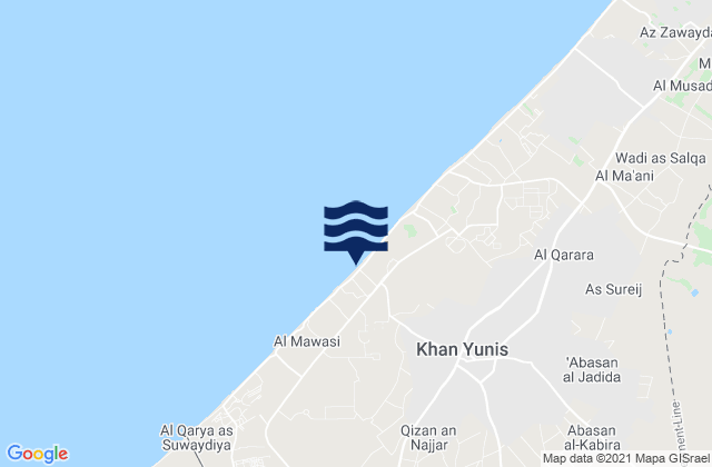 Mapa da tábua de marés em Al Fukhkhārī, Palestinian Territory