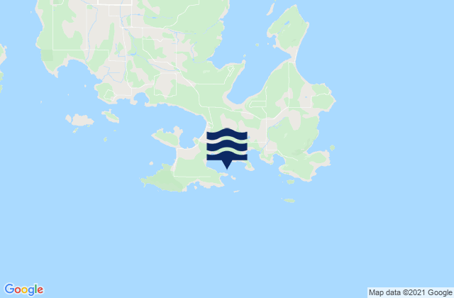 Mapa da tábua de marés em Aleck Bay (Lopez Island), United States