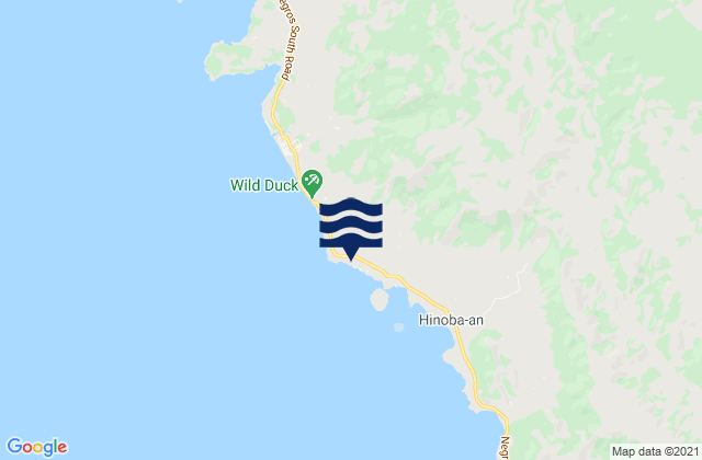 Mapa da tábua de marés em Alim, Philippines