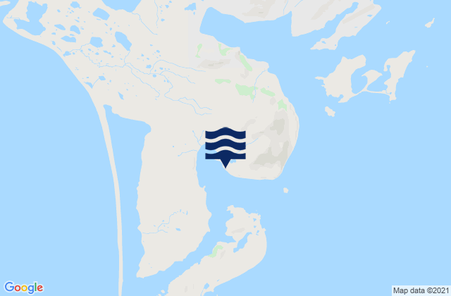 Mapa da tábua de marés em Alitak Lazy Bay, United States