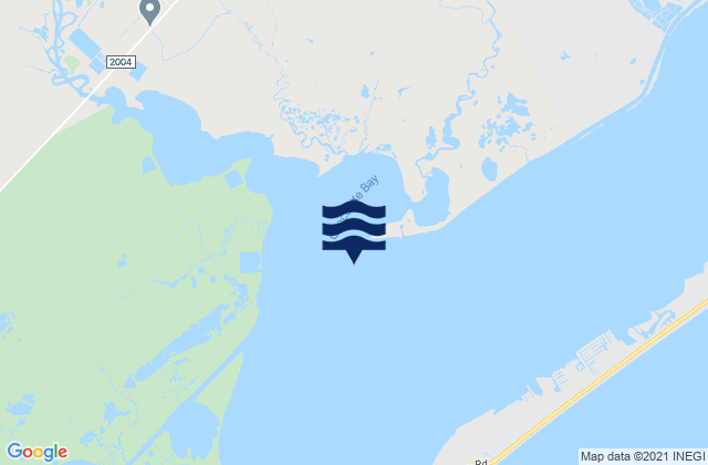 Mapa da tábua de marés em Alligator Point West Bay, United States