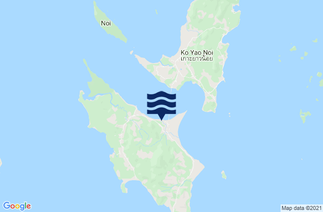 Mapa da tábua de marés em Amphoe Ko Yao, Thailand