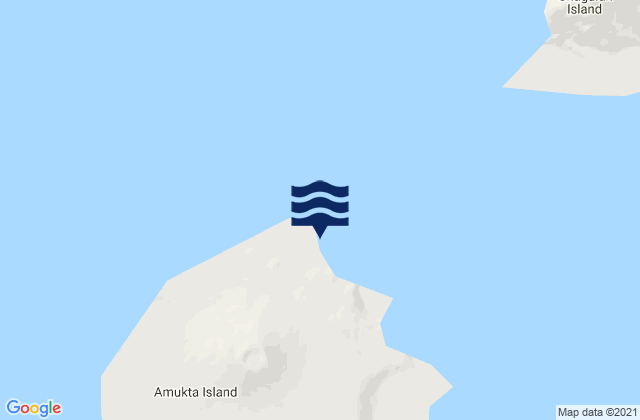Mapa da tábua de marés em Amukta Island (North Side), United States