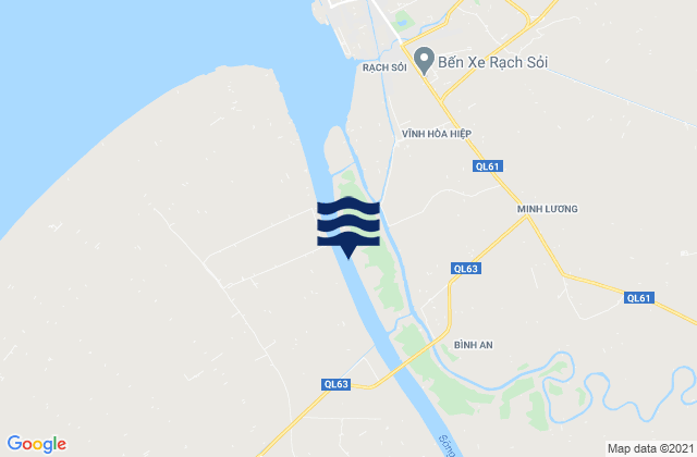 Mapa da tábua de marés em An Biên, Vietnam