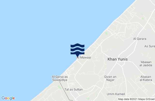 Mapa da tábua de marés em An Naşr, Palestinian Territory