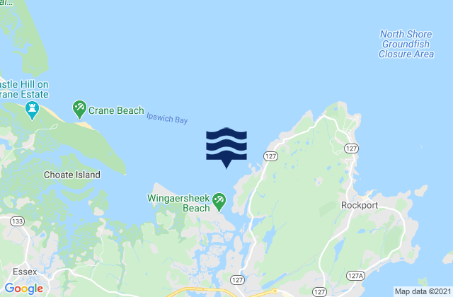 Mapa da tábua de marés em Annisquam Harbor Light, United States