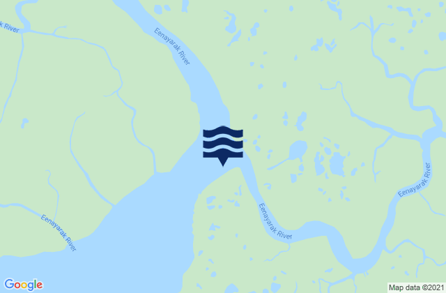 Mapa da tábua de marés em Apokak Creek entrance, United States