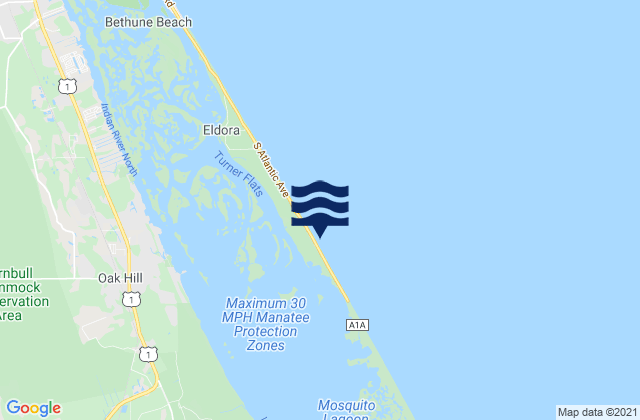 Mapa da tábua de marés em Apollo Beach, United States