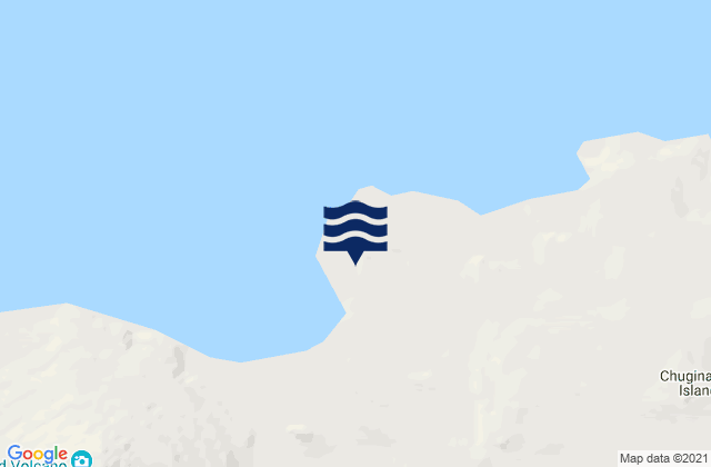 Mapa da tábua de marés em Applegate Cove (Chuginadak Island), United States