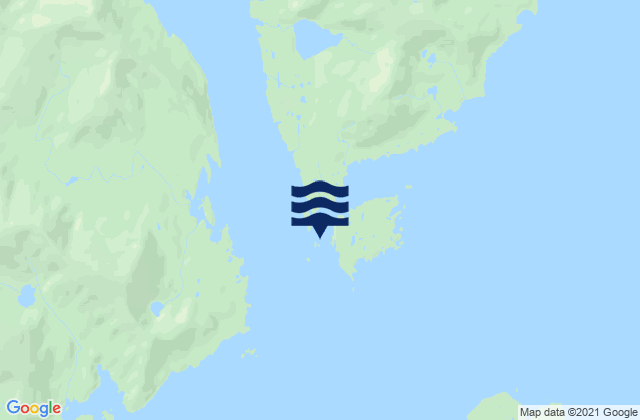 Mapa da tábua de marés em Applegate Island, United States
