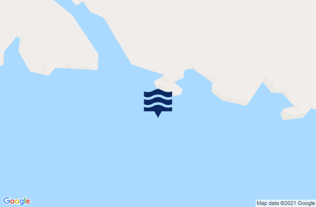 Mapa da tábua de marés em Ashe Inlet, Canada