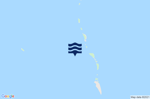 Mapa da tábua de marés em Aur Atoll, Marshall Islands