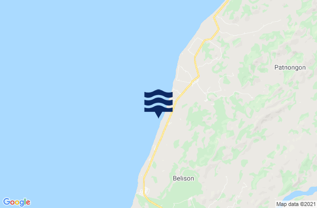 Mapa da tábua de marés em Aurelliana, Philippines