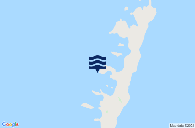 Mapa da tábua de marés em Auster Point, Australia