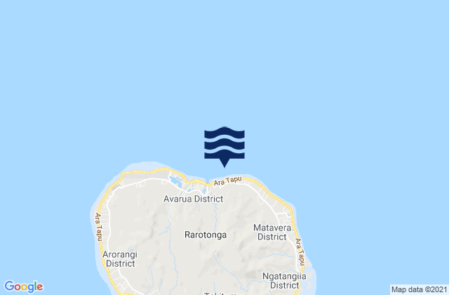 Mapa da tábua de marés em Avarua, French Polynesia