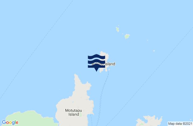 Mapa da tábua de marés em Awash Rock, New Zealand