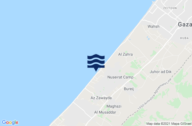Mapa da tábua de marés em Az Zuwāydah, Palestinian Territory