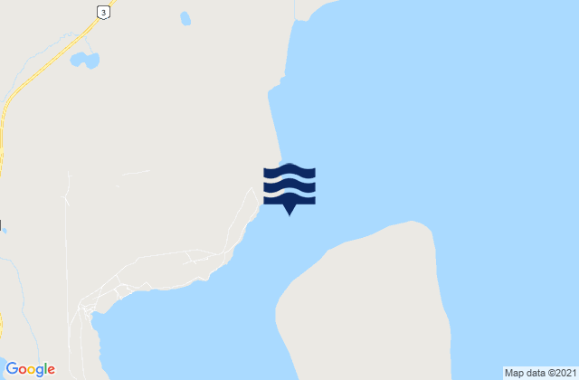 Mapa da tábua de marés em Bahia San Julian (Punta Pena), Argentina