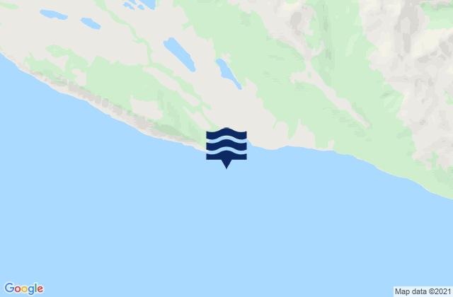 Mapa da tábua de marés em Bahia Wood, Chile
