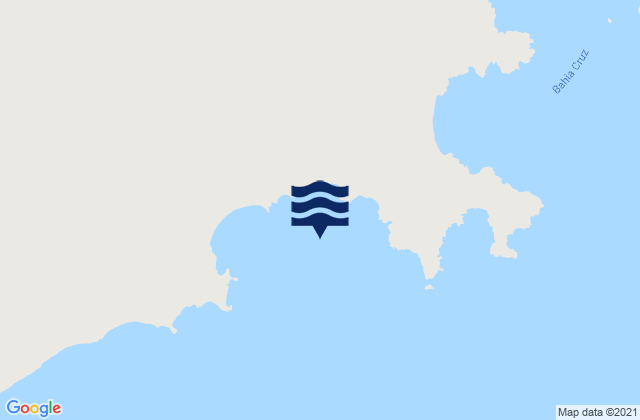 Mapa da tábua de marés em Bahía San Sebastián, Argentina