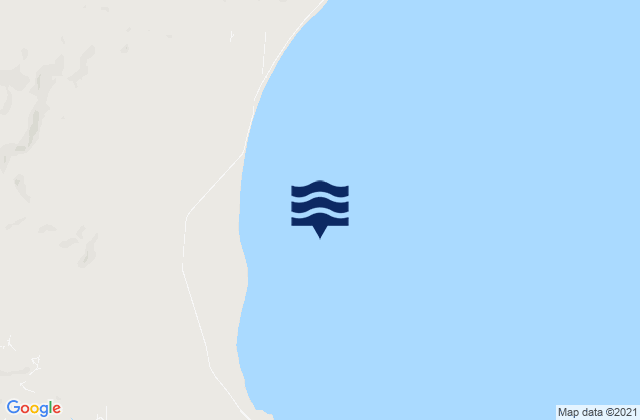Mapa da tábua de marés em Bahía Solano, Argentina