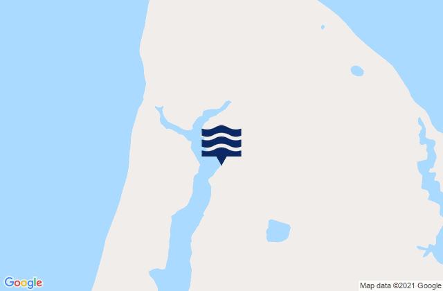 Mapa da tábua de marés em Baillies Islands, United States