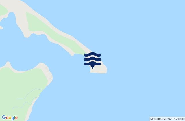 Mapa da tábua de marés em Baldukov Island, Russia