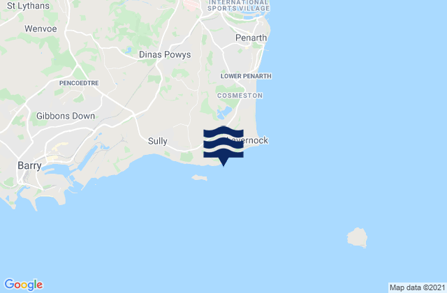 Mapa da tábua de marés em Ball Bay, United Kingdom