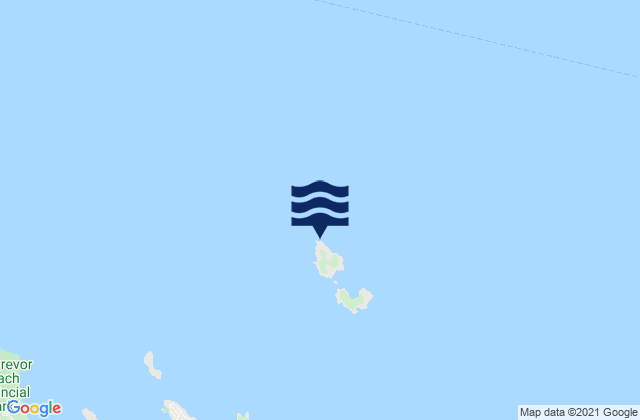 Mapa da tábua de marés em Ballenas Island Lighthouse, Canada