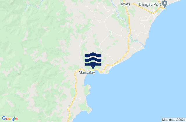 Mapa da tábua de marés em Balugo, Philippines