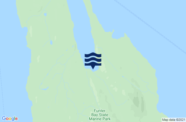 Mapa da tábua de marés em Barlow Cove Mansfield Peninsula, United States