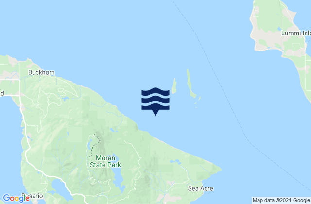 Mapa da tábua de marés em Barnes Island 0.8 mile southwest of, United States
