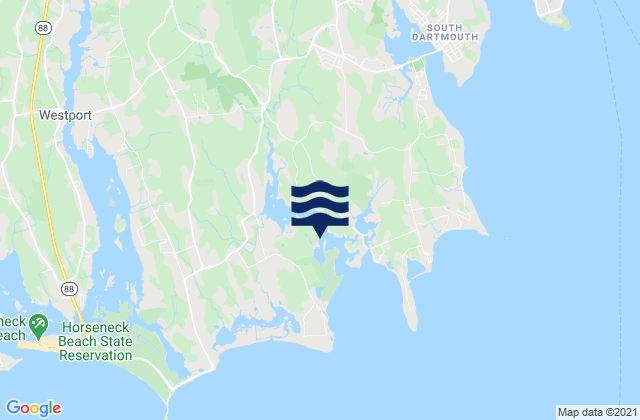 Mapa da tábua de marés em Barneys Joy, United States