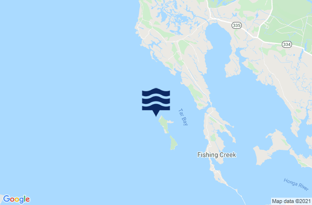 Mapa da tábua de marés em Barren Island, United States