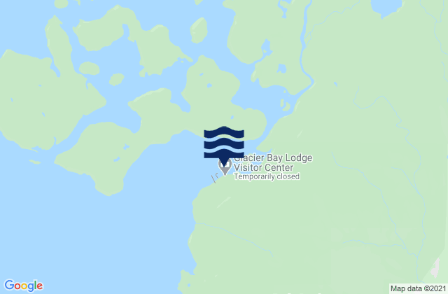 Mapa da tábua de marés em Bartlett Cove, United States