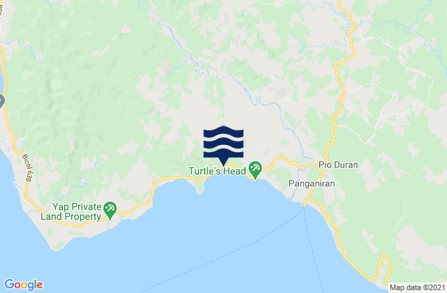 Mapa da tábua de marés em Basicao Coastal, Philippines